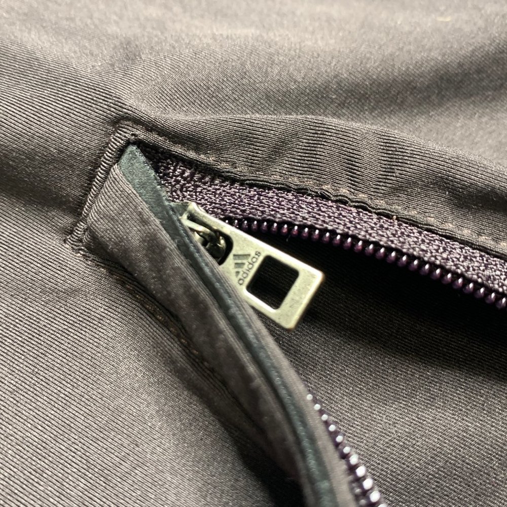 Stella McCartney Adidas Ankle Zip Dark Purple Leggings Workout Athletic Designer - Picture 9 of 12